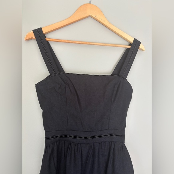 NEW Reformation Everett Sleeveless Linen Embroidered Midi Dress | US 6 UK 10 - Picture 12 of 13